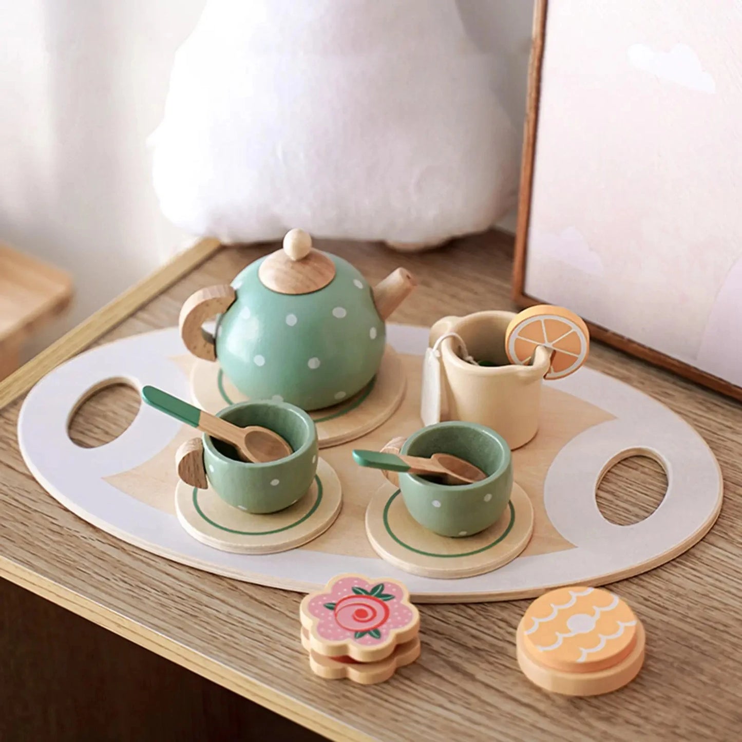 Kids Wooden Tea Party Set
