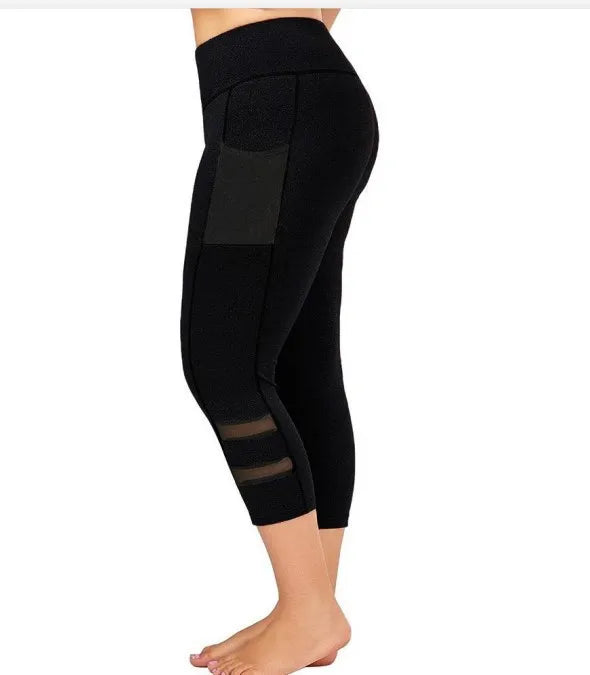 Women's Plus Size Athletic Leggings with Pockets