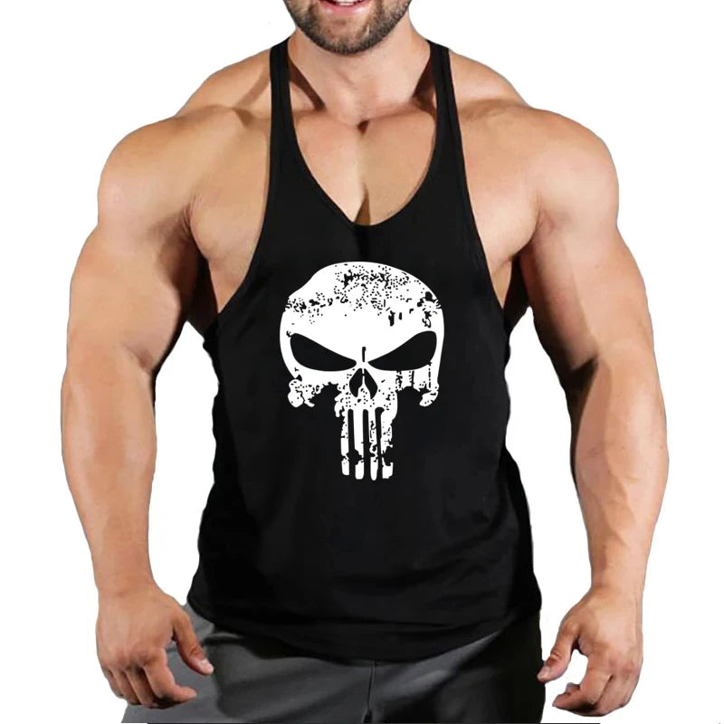 Men's Skull Muscle Tank