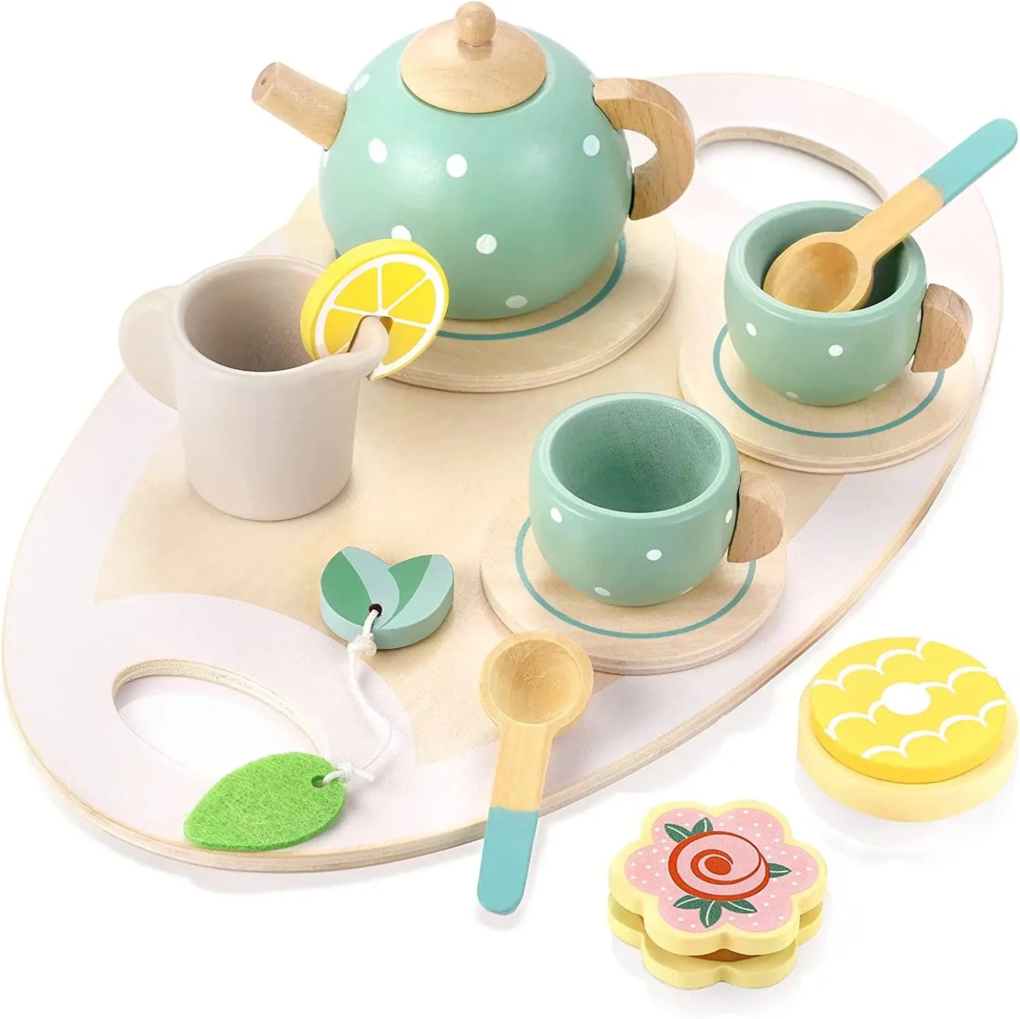 Kids Wooden Tea Party Set