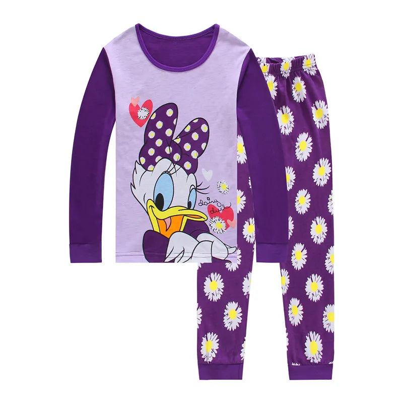 Girls Minnie or Daisy 2 Piece Pajama Set