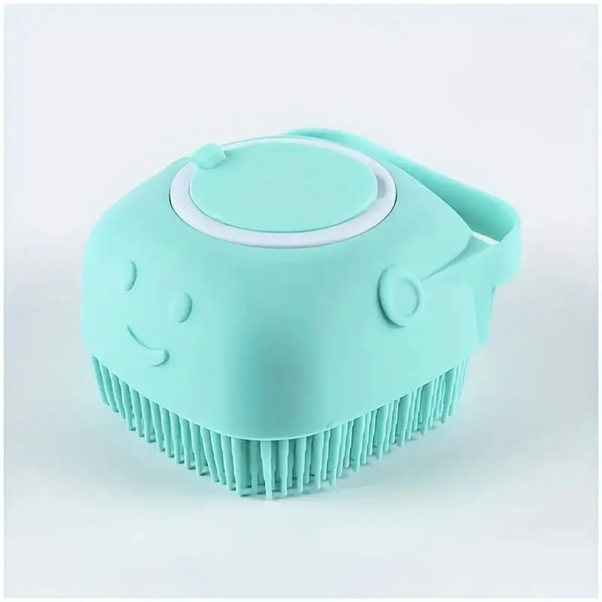 1pc Soft Silicone Pet Bath Soap Dispenser Brush