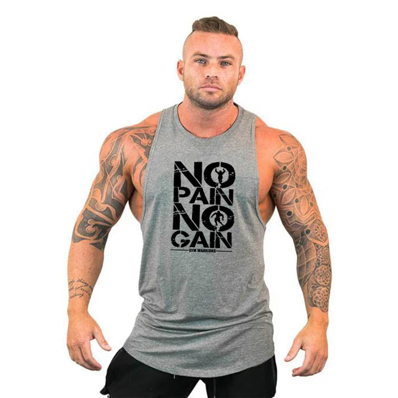 Mens Sleeveless Bodybuilding Tank Top