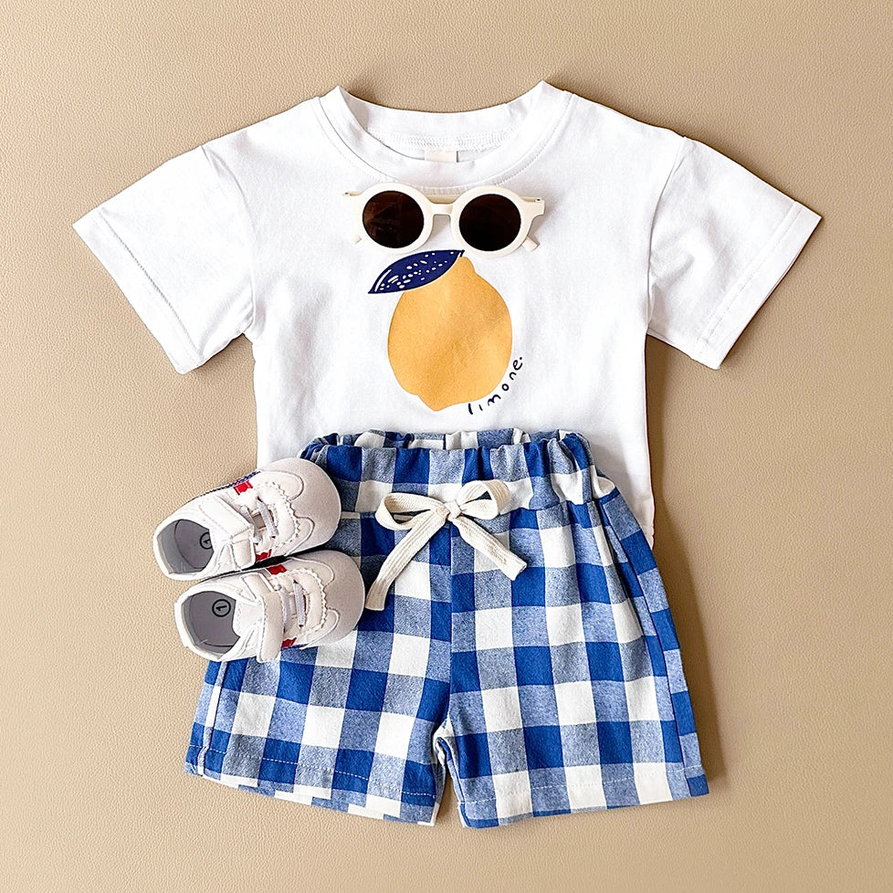 2PCS Baby & Toddler Lemon Shirt & Short set.
