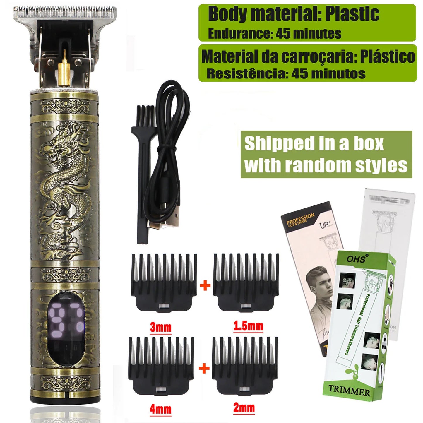 Cordless Rechargeable Hair and Beard Trimmer