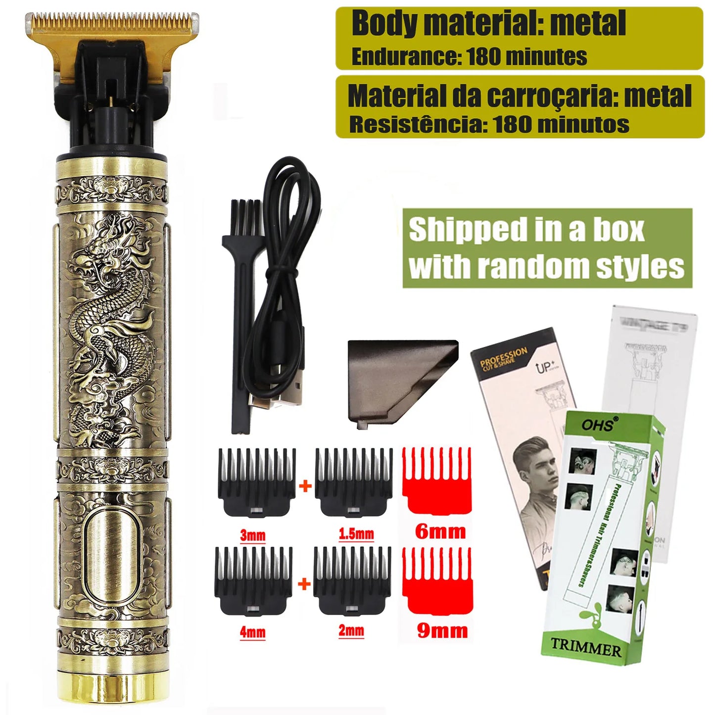 Cordless Rechargeable Hair and Beard Trimmer