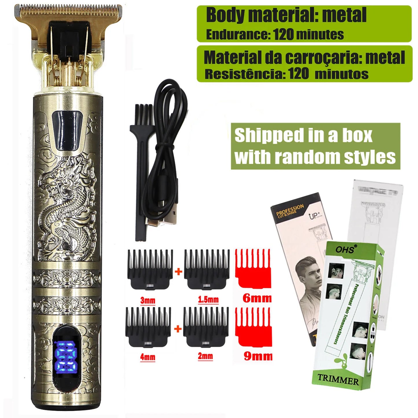 Cordless Rechargeable Hair and Beard Trimmer