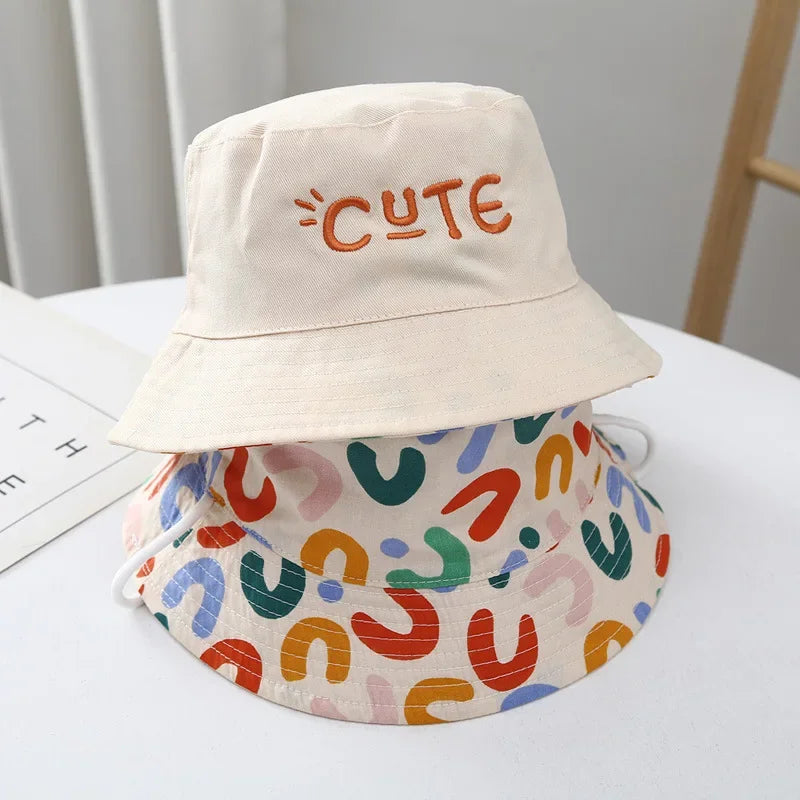 Double Sided Baby Bucket Hat, Unisex