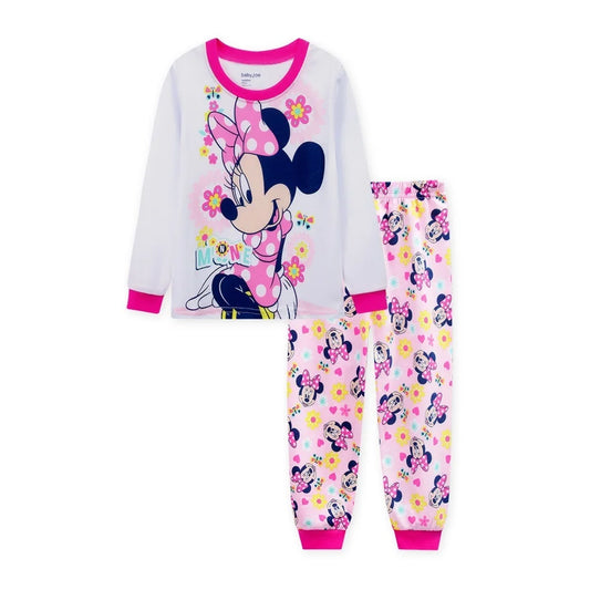 Girls Minnie or Daisy 2 Piece Pajama Set