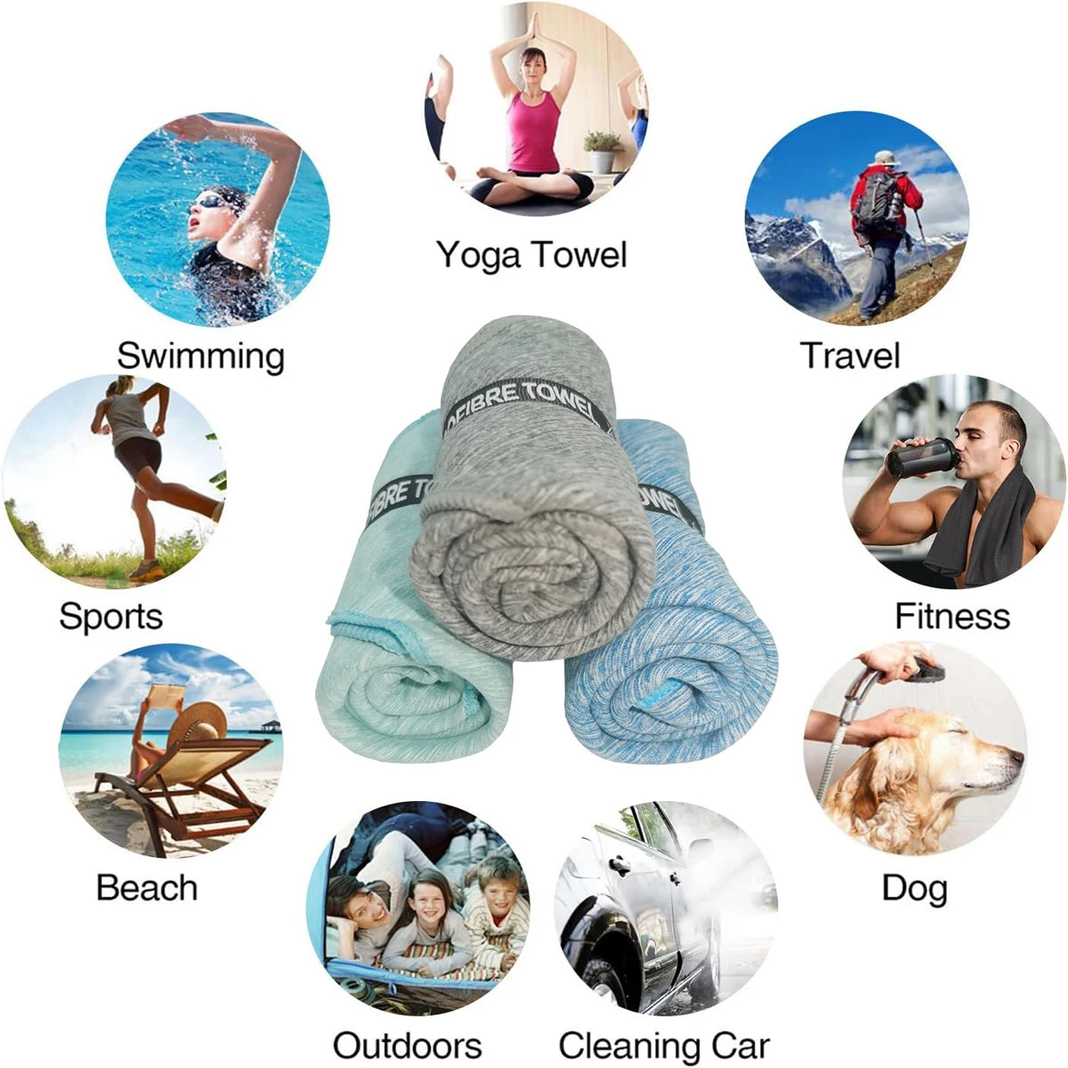 Quick-Dry Microfiber Gym Towel