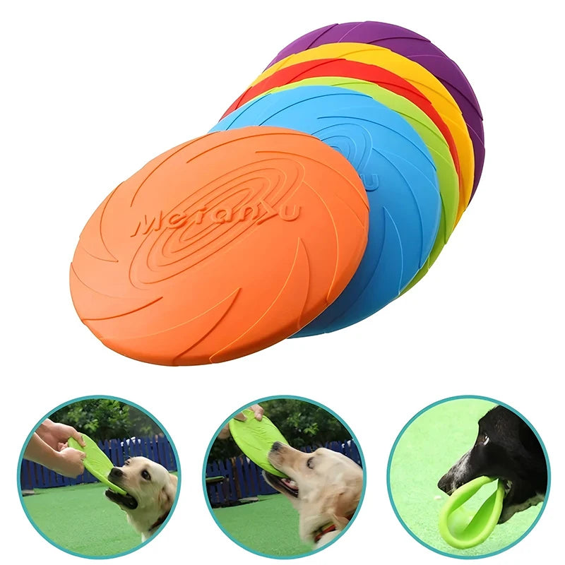 Dog Toys Silicone Flying Disc