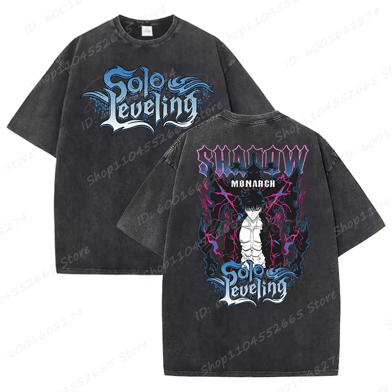 Unisex Oversized Anime Sung Jinwoo Solo Leveling T-shirts