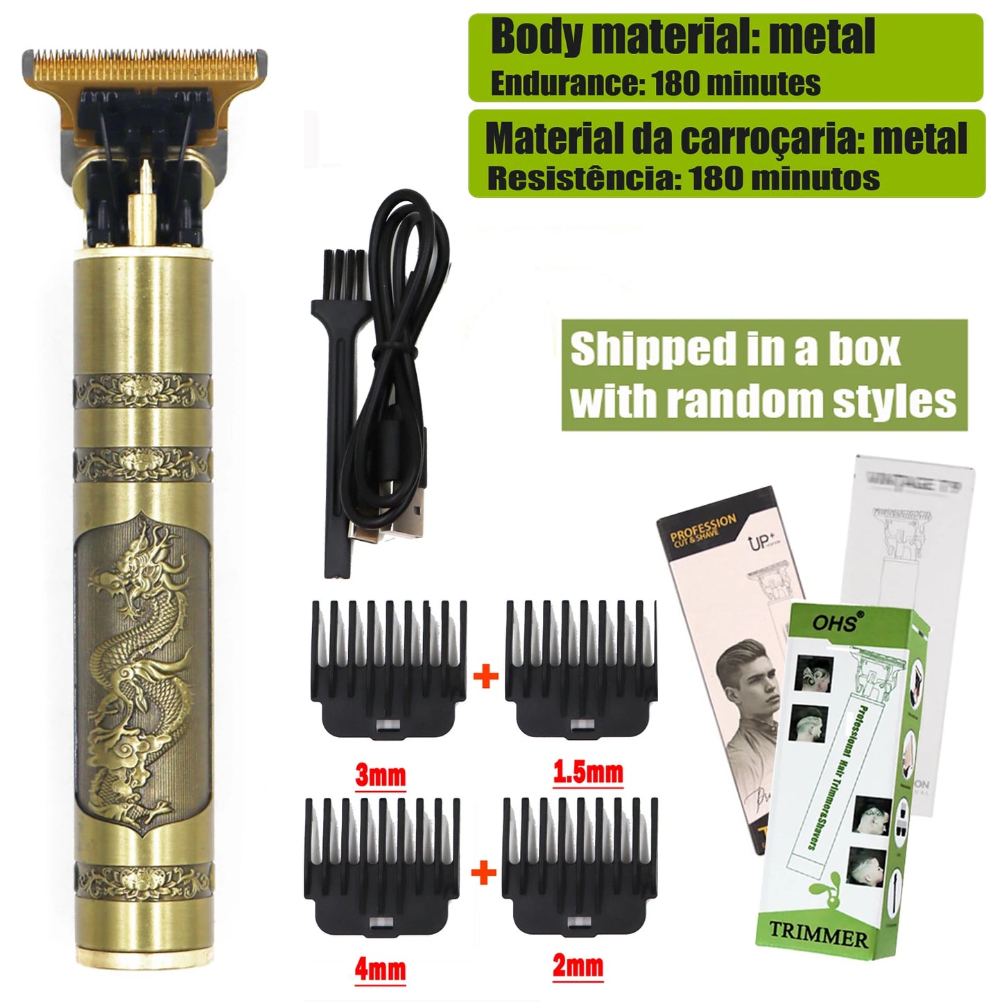 Cordless Rechargeable Hair and Beard Trimmer