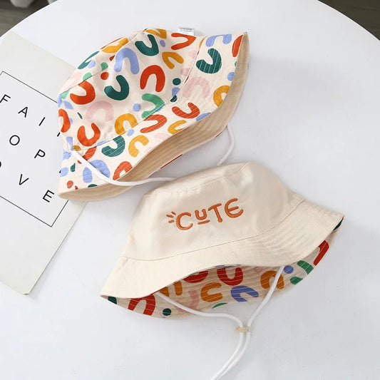 Double Sided Baby Bucket Hat, Unisex