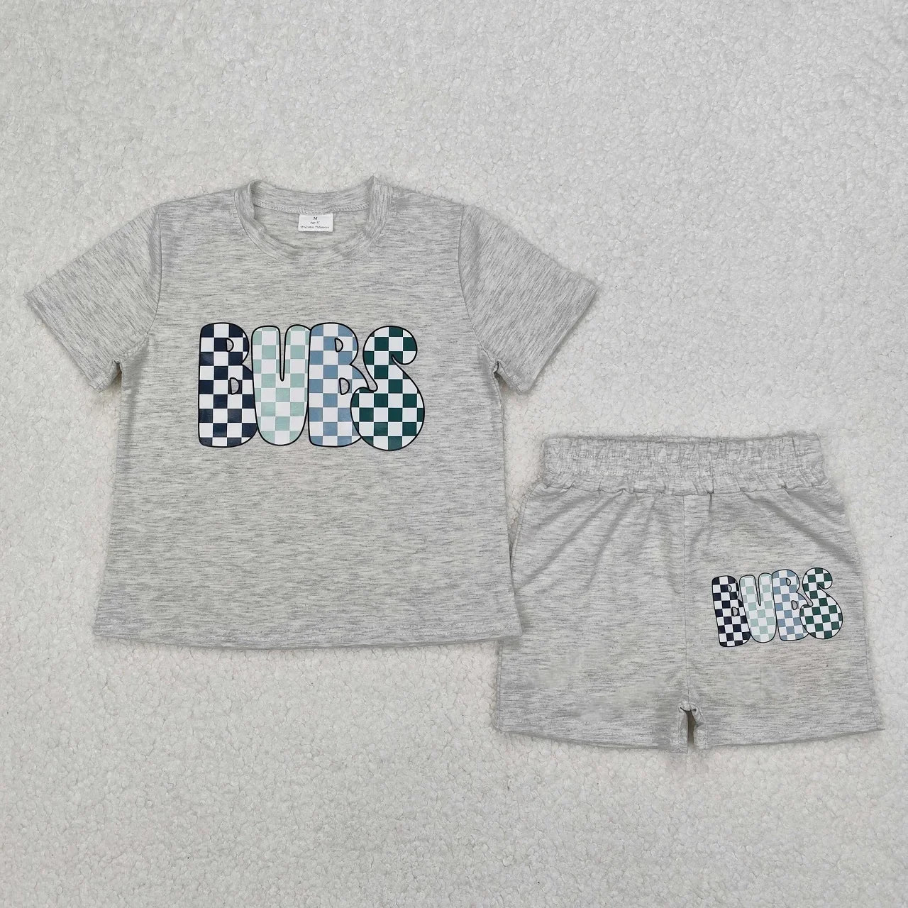 Wholesale Toddler Baby Boy Outfit Children Short Sleeves Black Shirt T-shirt Pockets Shorts Bottom Infant Set Baseball Clothes