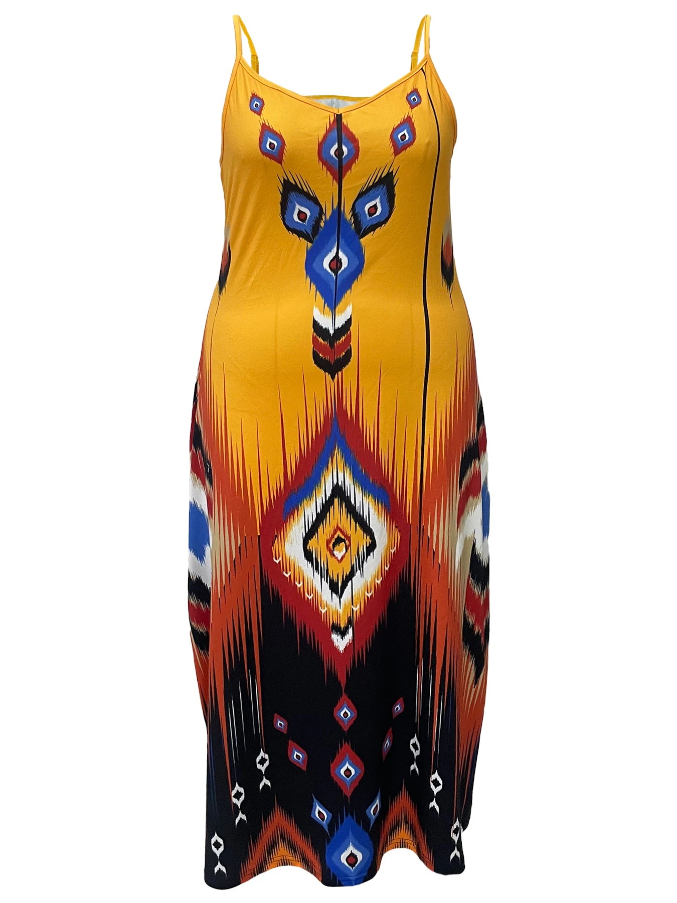 Women's Plus Size Aztec Dress