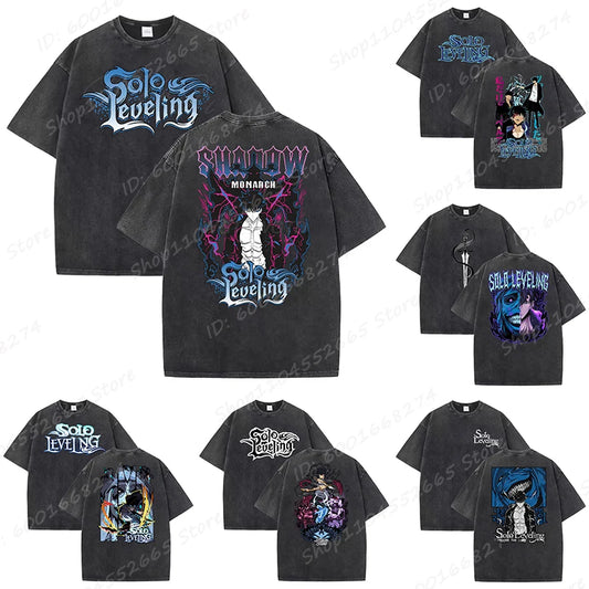 Unisex Oversized Anime Sung Jinwoo Solo Leveling T-shirts