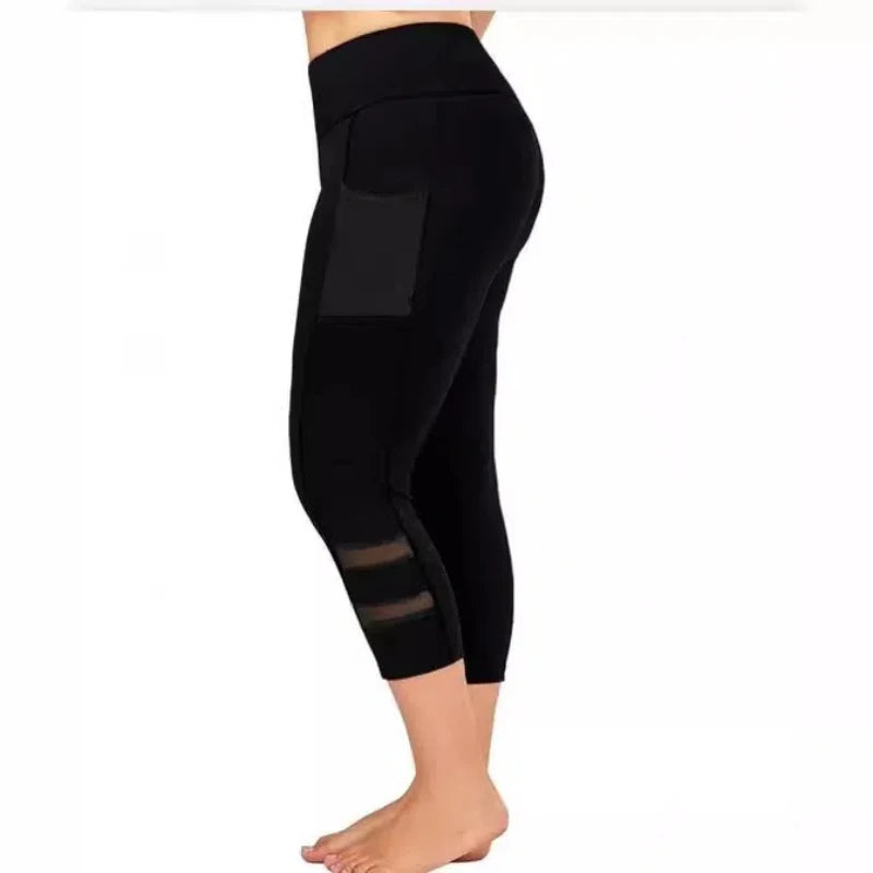 Women's Plus Size Athletic Leggings with Pockets