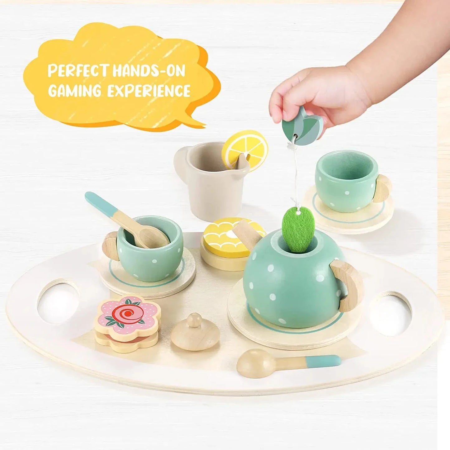 Kids Wooden Tea Party Set