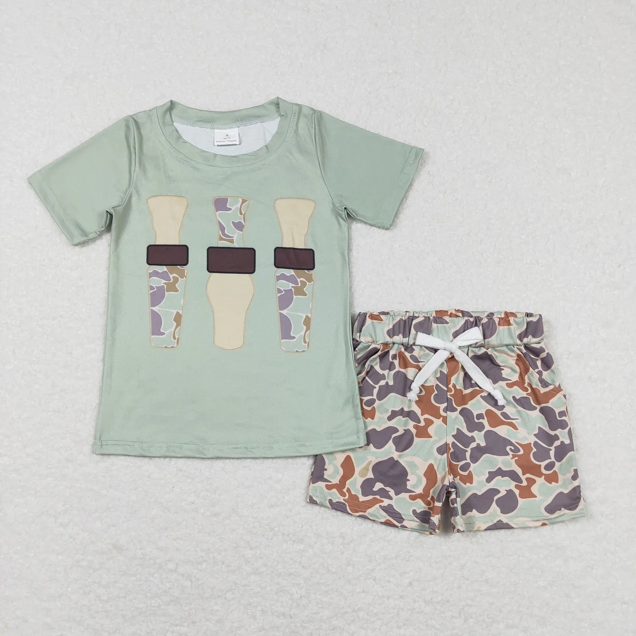 Wholesale Toddler Baby Boy Outfit Children Short Sleeves Black Shirt T-shirt Pockets Shorts Bottom Infant Set Baseball Clothes