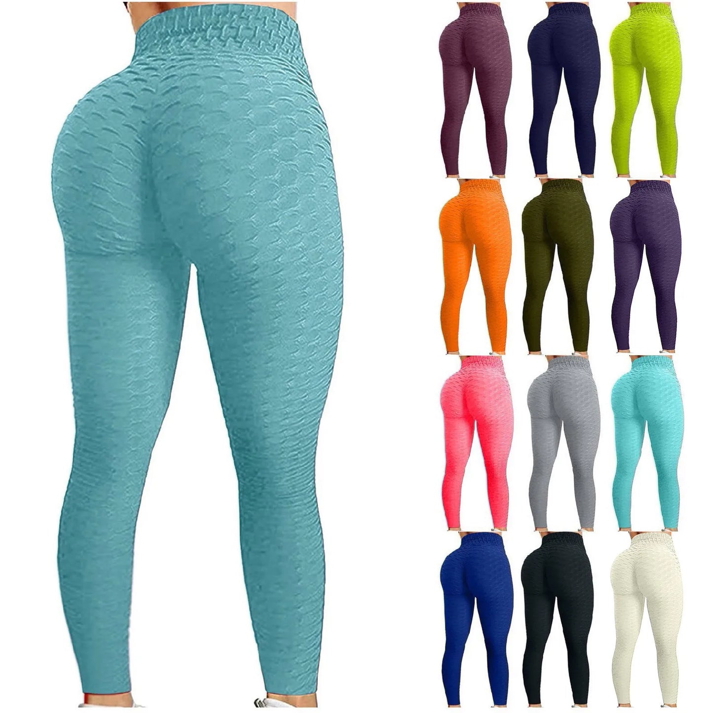 Women's Regular fit and Plus Size Quick Dry Booty Workout Leggings