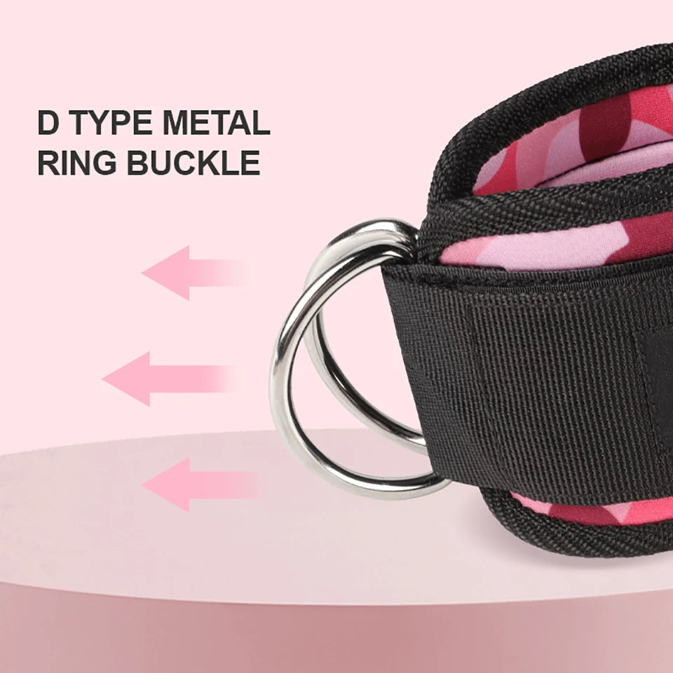 Adjustable Fitness Ankle Straps D-Ring Support Cuffs