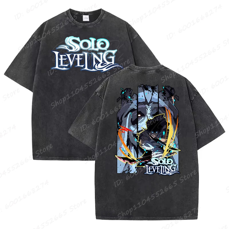 Unisex Oversized Anime Sung Jinwoo Solo Leveling T-shirts