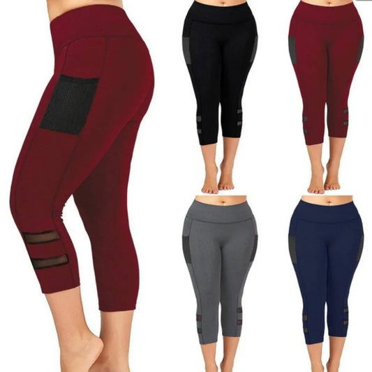 Women's Plus Size Athletic Leggings with Pockets