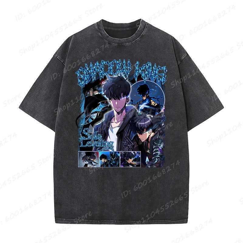 Unisex Oversized Anime Sung Jinwoo Solo Leveling T-shirts
