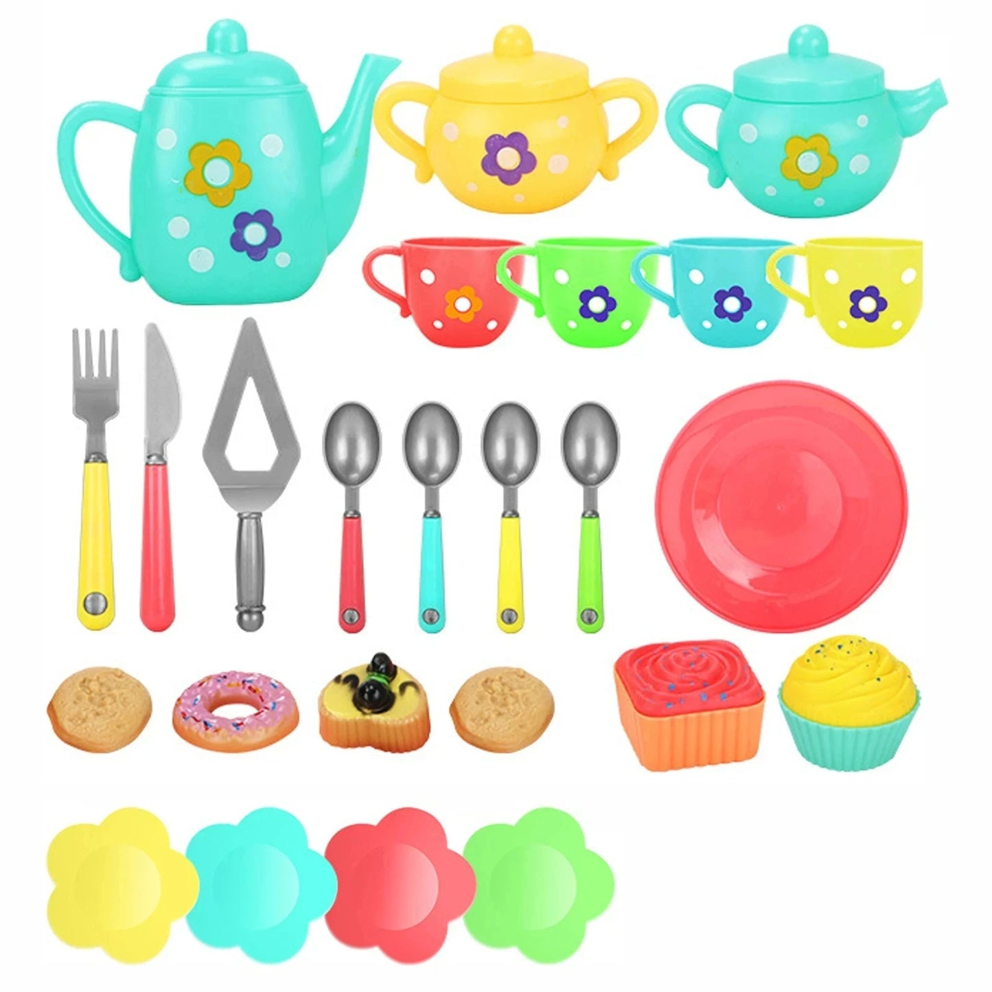 Kids Wooden Tea Party Set