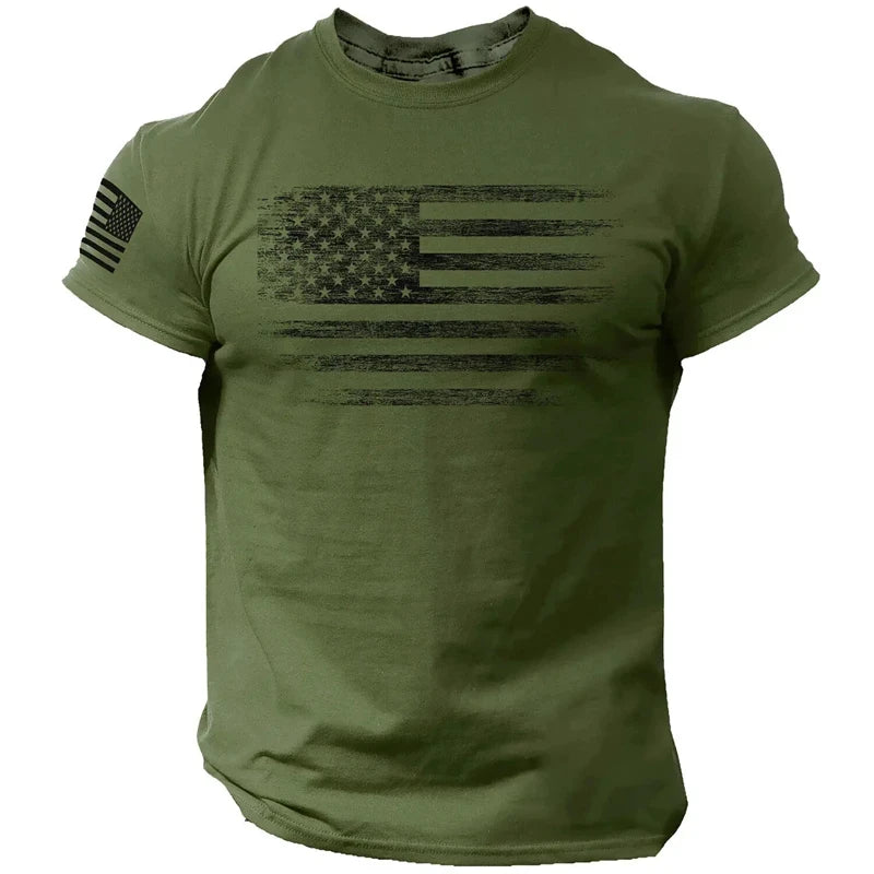 American Flag Tee- MENS