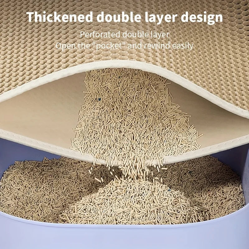 1Pc Large Size Cat Litter Mat