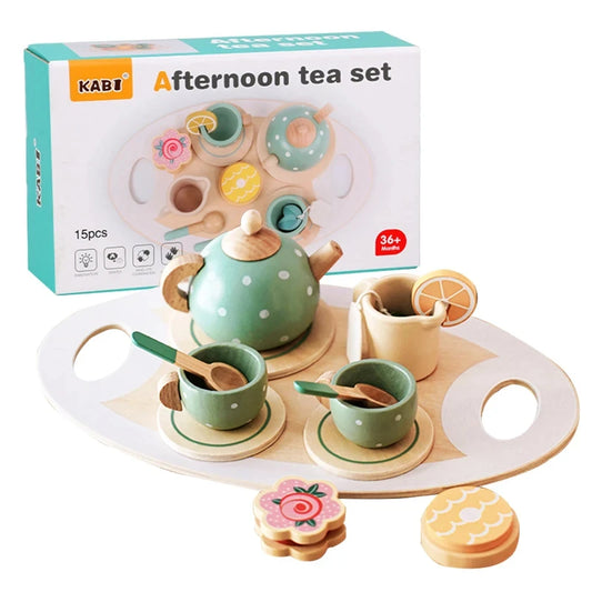 Kids Wooden Tea Party Set