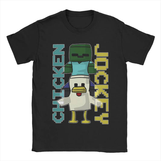 Unisex Printed Chicken Jockey T-Shirt