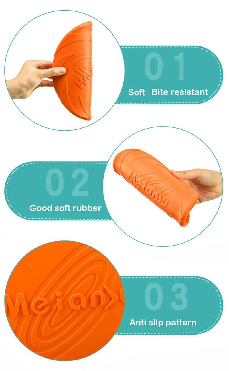 Dog Toys Silicone Flying Disc