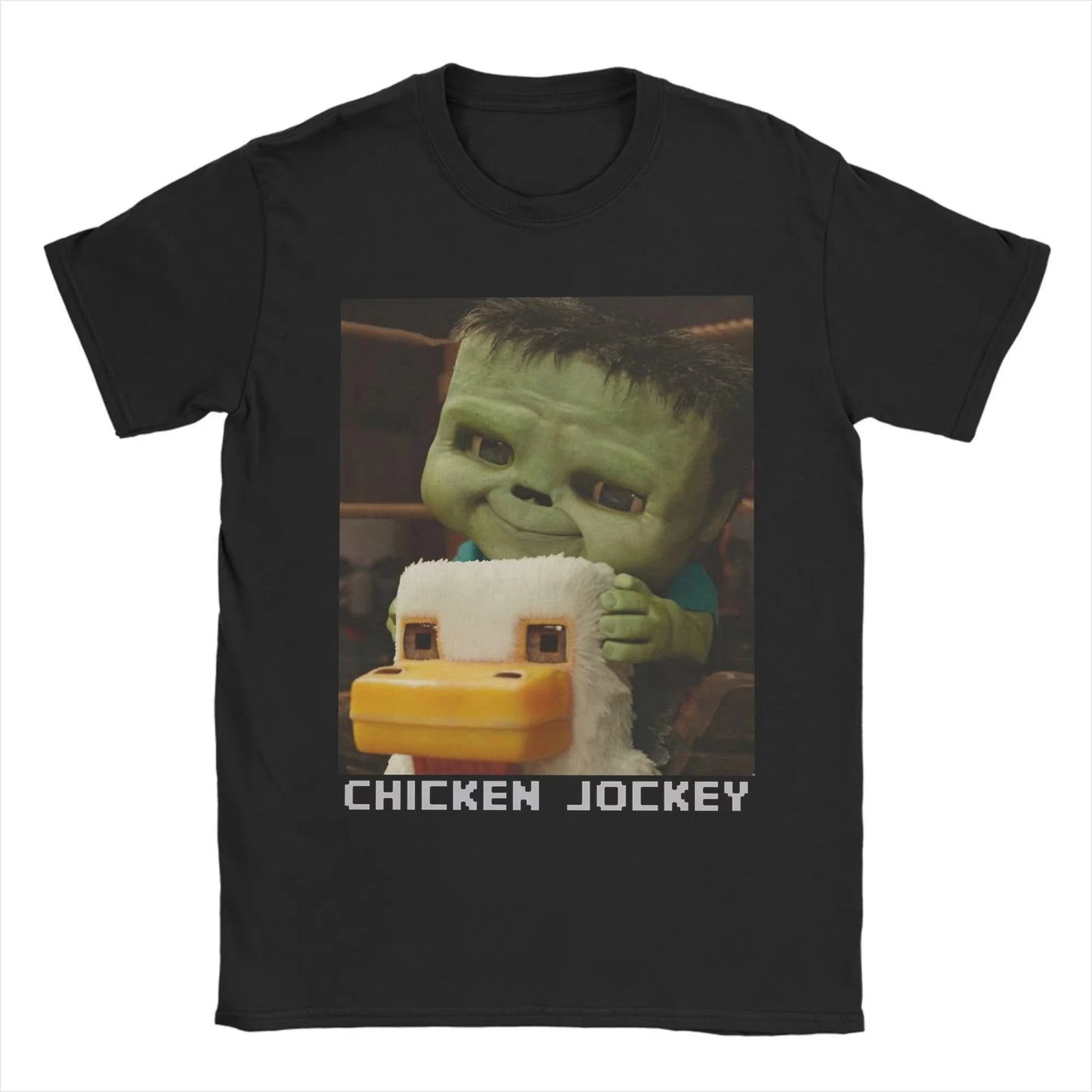 Unisex Printed Chicken Jockey T-Shirt