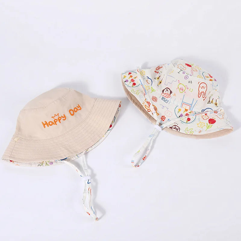 Double Sided Baby Bucket Hat, Unisex