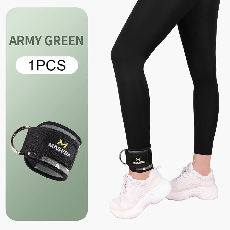 Adjustable Fitness Ankle Straps D-Ring Support Cuffs