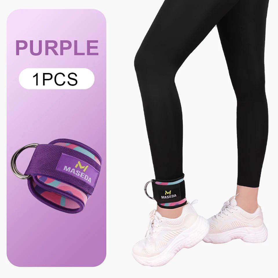 Adjustable Fitness Ankle Straps D-Ring Support Cuffs