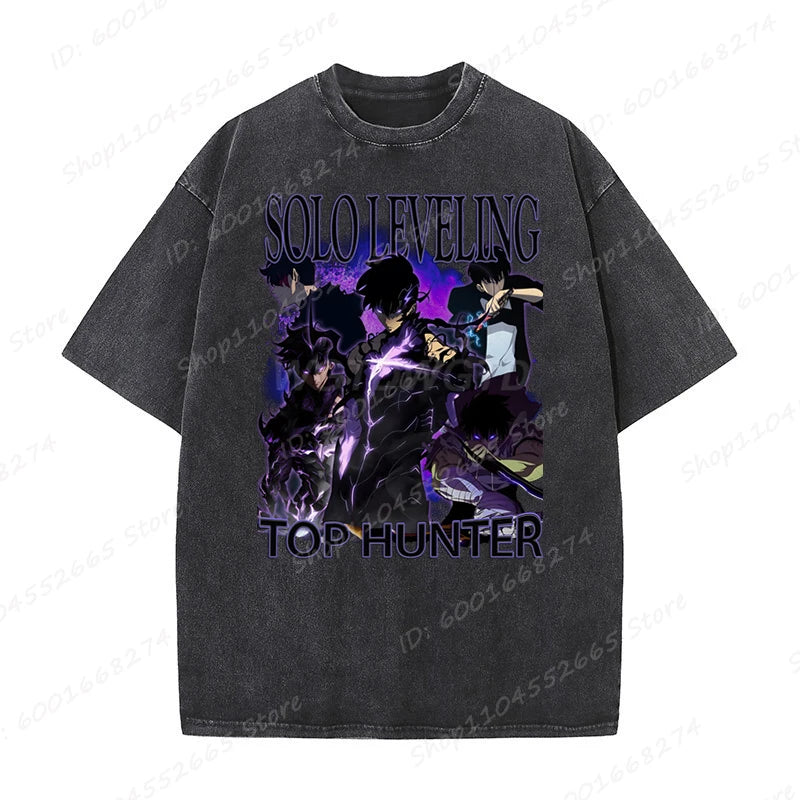 Unisex Oversized Anime Sung Jinwoo Solo Leveling T-shirts