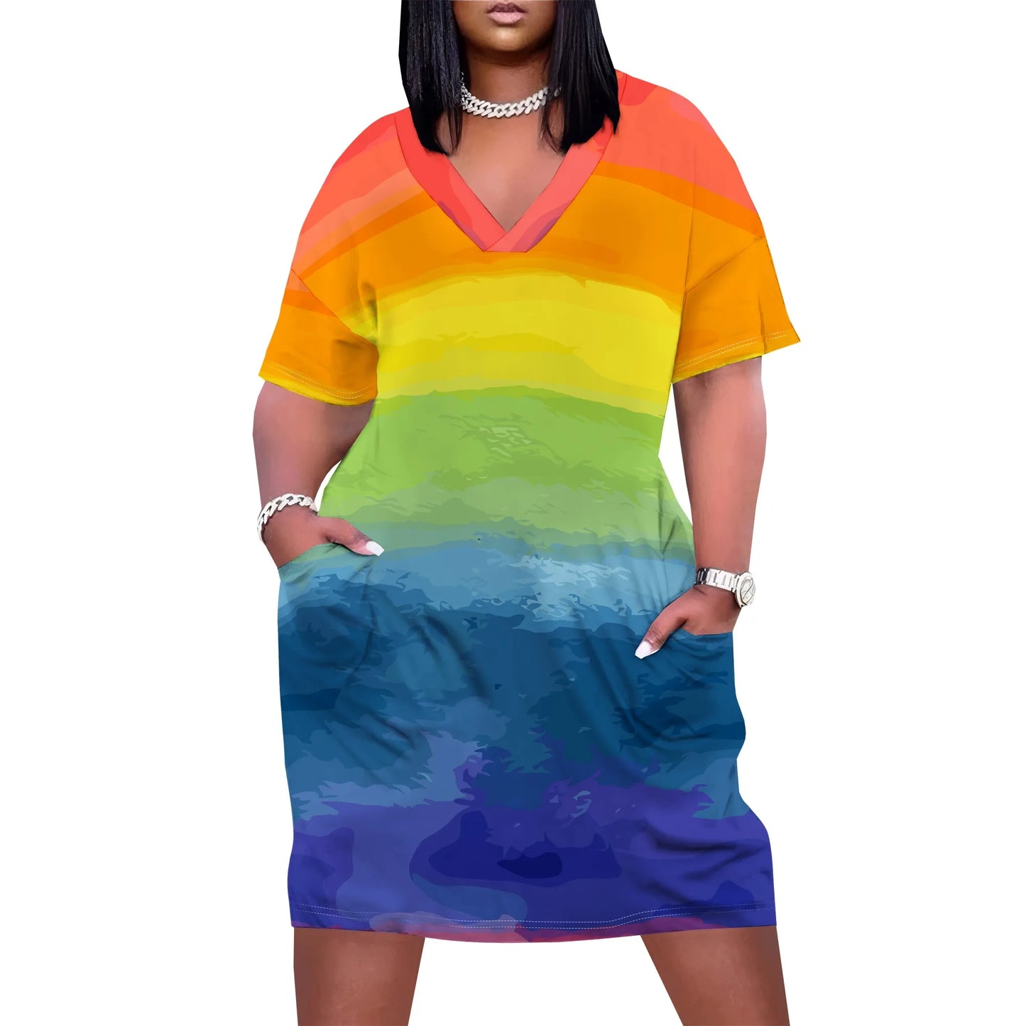 Women's Plus Size T-Shirt Dress