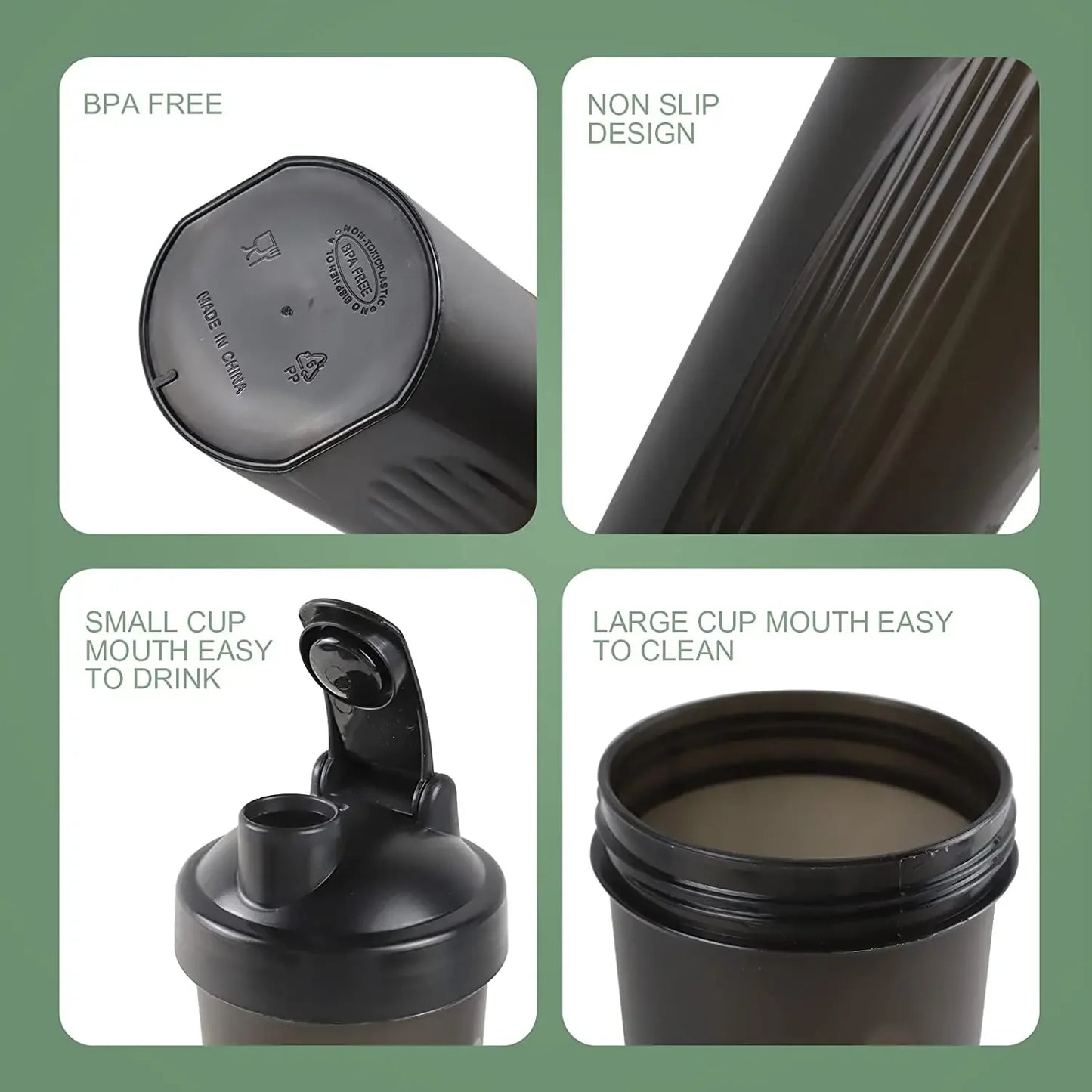 600ml Plastic Shaker Cups