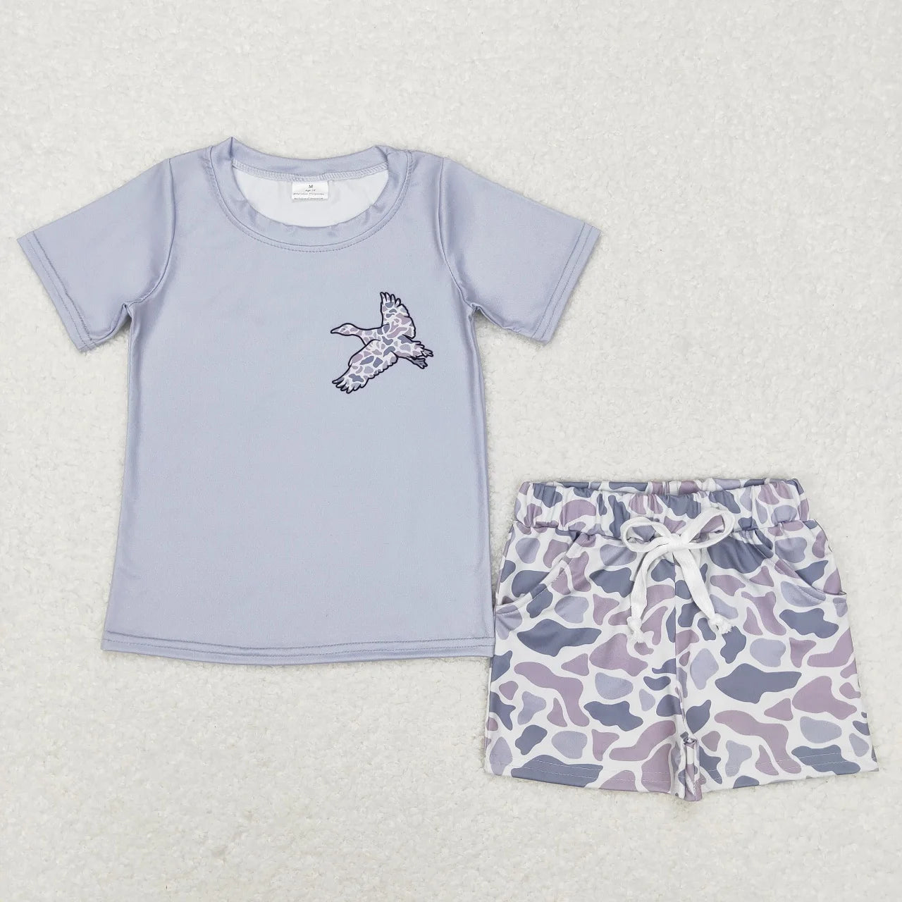 Wholesale Toddler Baby Boy Outfit Children Short Sleeves Black Shirt T-shirt Pockets Shorts Bottom Infant Set Baseball Clothes