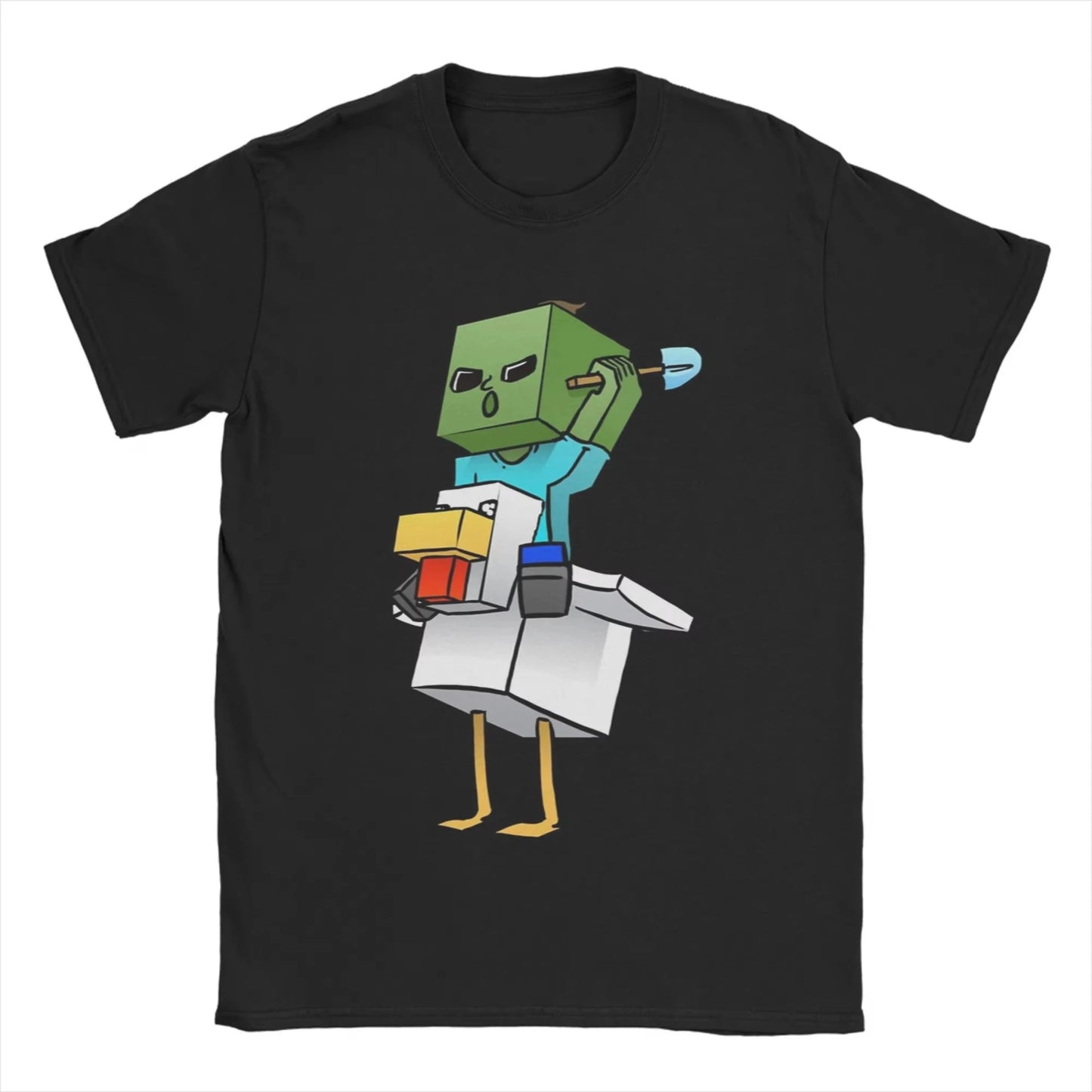 Unisex Printed Chicken Jockey T-Shirt