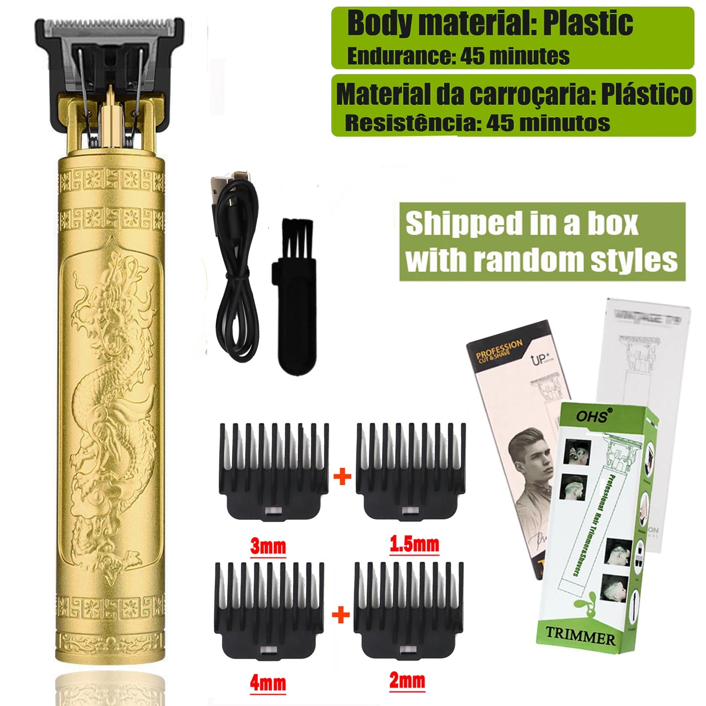 Cordless Rechargeable Hair and Beard Trimmer