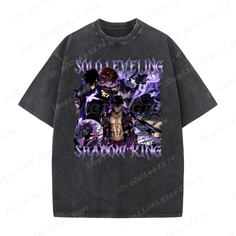 Unisex Oversized Anime Sung Jinwoo Solo Leveling T-shirts