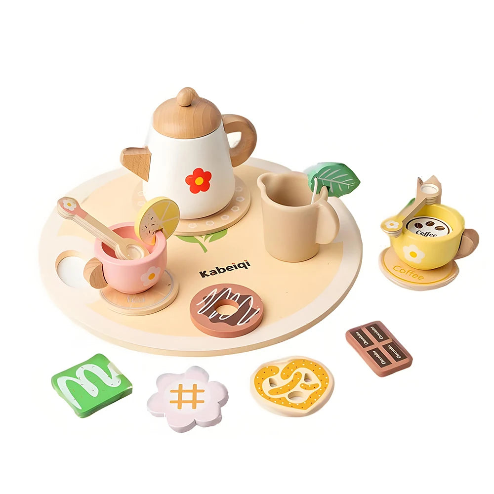 Kids Wooden Tea Party Set