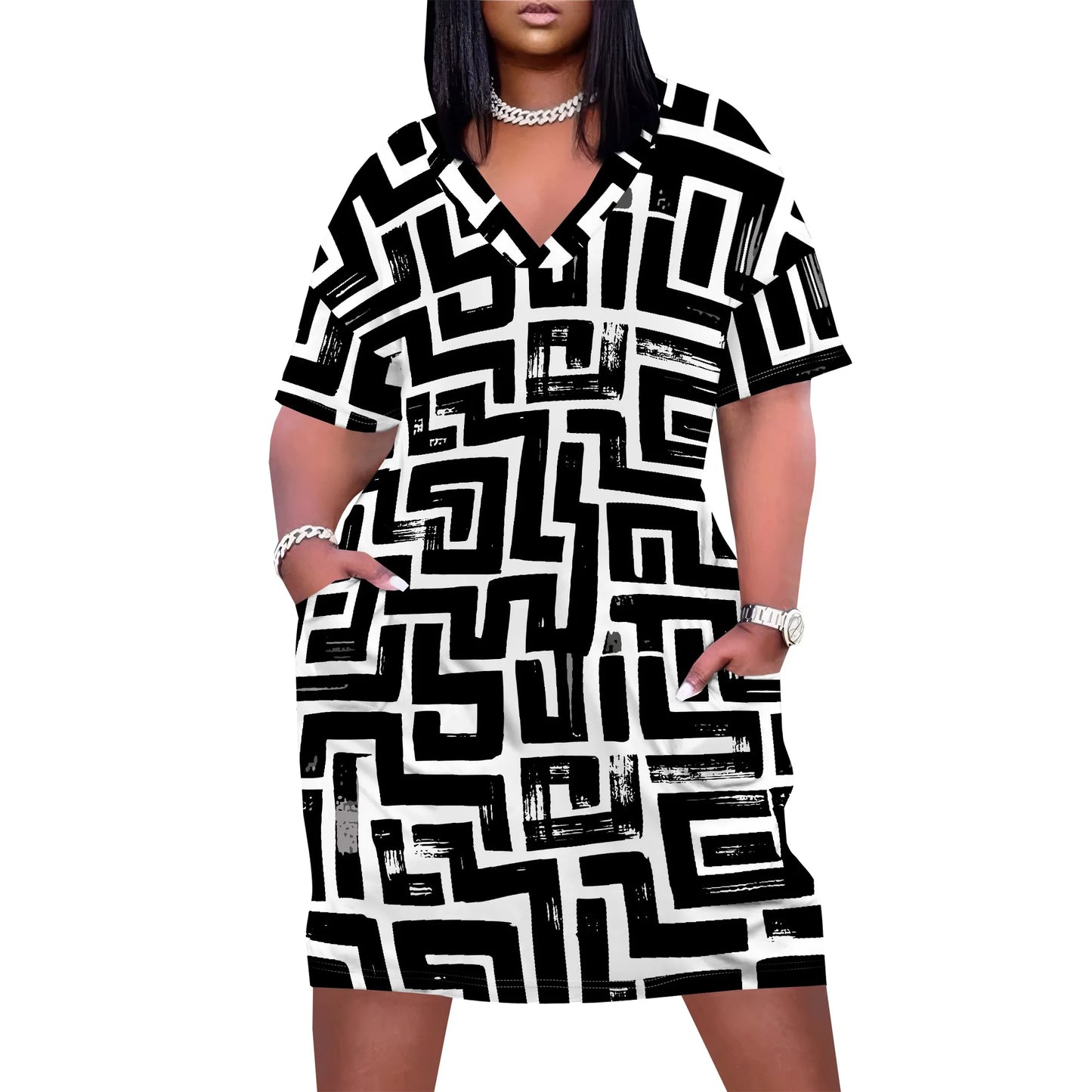 Women's Plus Size T-Shirt Dress