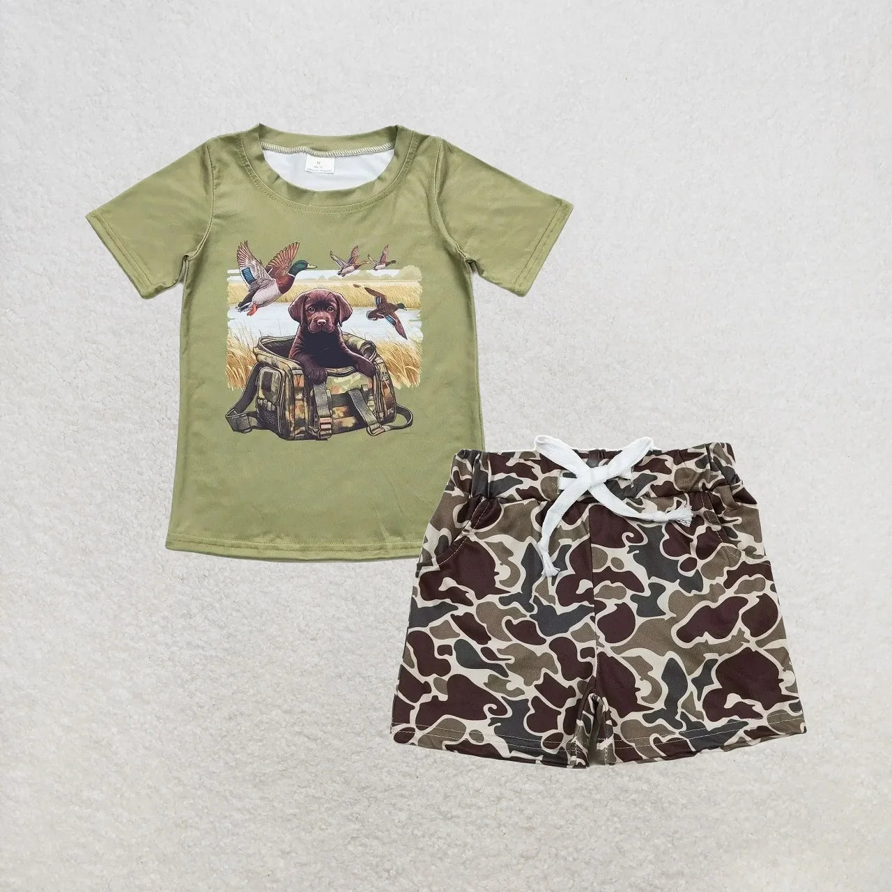 Wholesale Toddler Baby Boy Outfit Children Short Sleeves Black Shirt T-shirt Pockets Shorts Bottom Infant Set Baseball Clothes