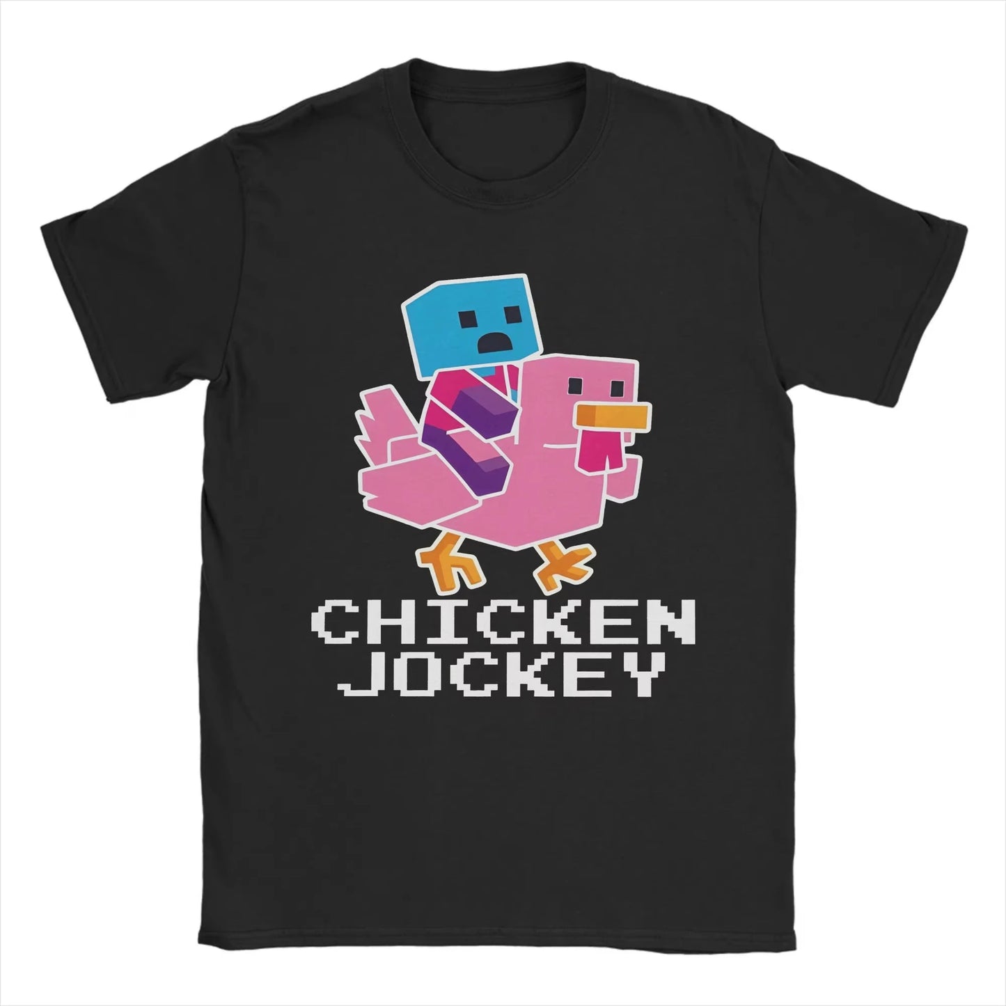 Unisex Printed Chicken Jockey T-Shirt
